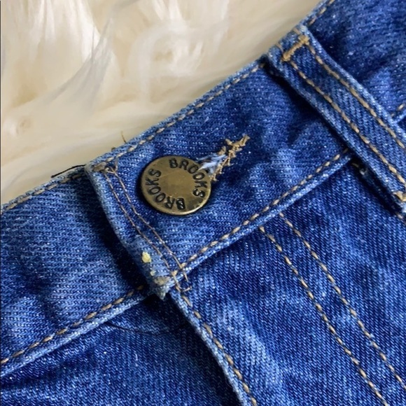 Vintage Denim A Line Jean Mini Skirt two tone size 2 women’s - Picture 5 of 7